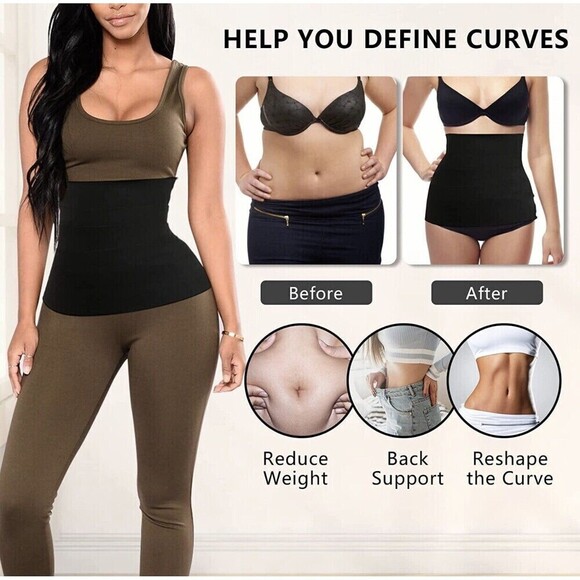dumoyi waist trimmer Bandage Wrap Tummy Control Waist  Back support 3 3/4 width main image 12